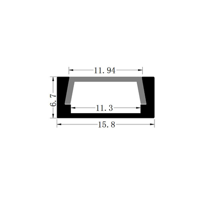 Διάφραγμα LED προφίλ αλουμινίου για λωρίδες LED