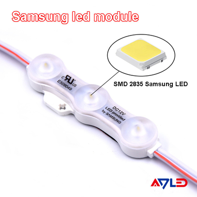 Η έγχυση SMD 2835 3 λαμπτήρας θερμό άσπρο 12V πηγής φωτός ενότητας των οδηγήσεων της Samsung στεγανοποιεί IP68
