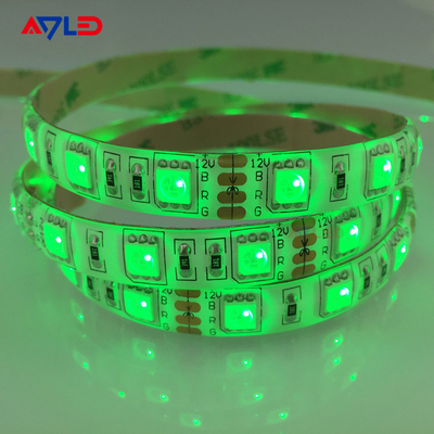 Πράσινο χρώμα SMD 5050 60LEDs/M LED Strip Lights για έπιπλα Διακόσμηση Υψηλή φωτεινότητα Αδιάβροχο