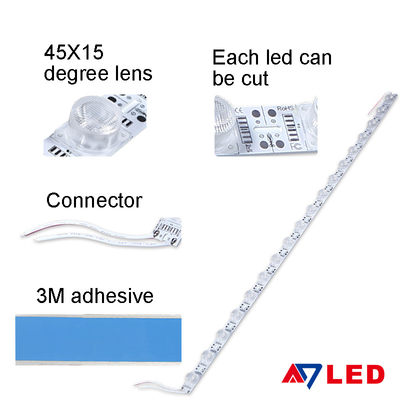 Διπλό πλευρικό LED SEG υφασματικό φωτεινό κουτί LED Edge Lit