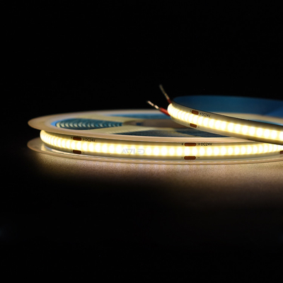 Υψηλής πυκνότητας χωρίς κουκίδες 480Leds Ευέλικτο φως COB Strip Φως COB LED Strip 5μέτρα / τροχιά 8MM 12V/24V