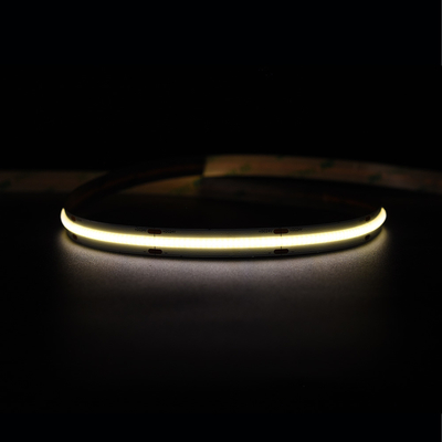 Υπερ φωτεινές 528 LED/M COB Led Strip 12V 24V 10MM αψεγάδιαστο κίτρινο φως COB/FOB
