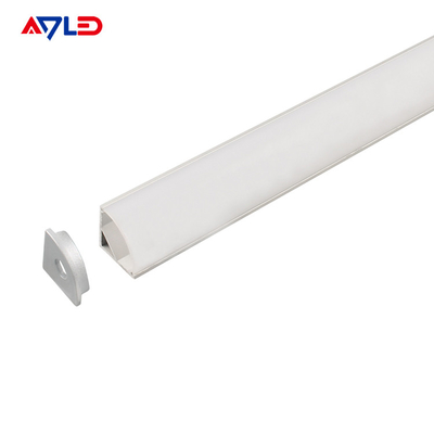 16*16mm Κρεμασμένο led αλουμίνιο ανωτισμένο αλουμίνιο εξάντληση led προφίλ επιφάνειας γωνίας τοποθετημένο led προφίλ φωτεινής λωρίδας
