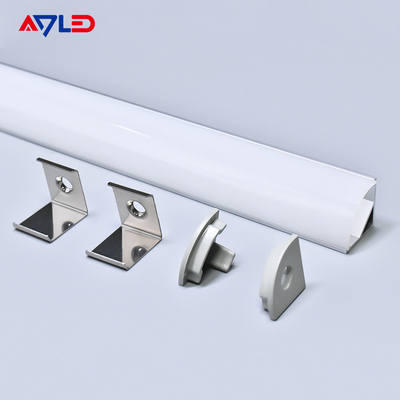16*16mm Κρεμασμένο led αλουμίνιο ανωτισμένο αλουμίνιο εξάντληση led προφίλ επιφάνειας γωνίας τοποθετημένο led προφίλ φωτεινής λωρίδας