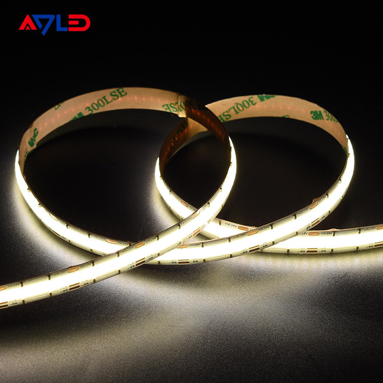 Υψηλής πυκνότητας DC24V Dotless Liner LED Tunable CCT (2700K-6500K) COB 640Leds Strip Light Low Voltage Tape Light