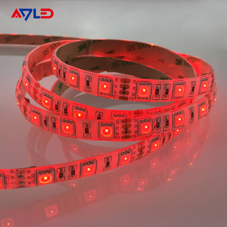 RGB 5050 κόκκινο χρώμα LED Strip Light, 60/m, 10mm πλάτος, από το 5m Reel wholesale