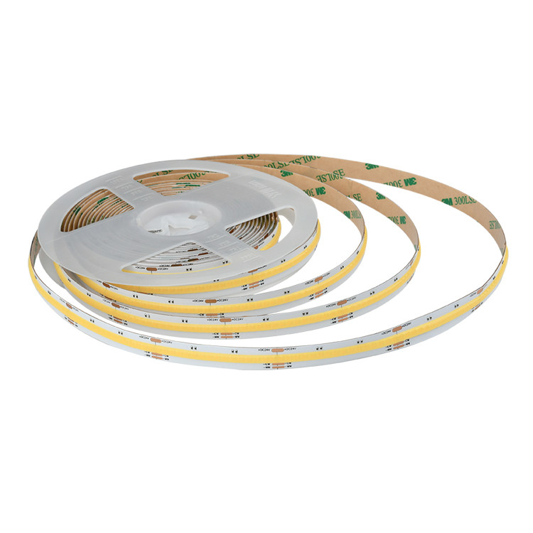 8W/M FCOB CCT 640 LEDs Light Strip High Density Flexible FOB COB 10mm PCB Board με γραμμική διατήρηση της ακτινοβολίας