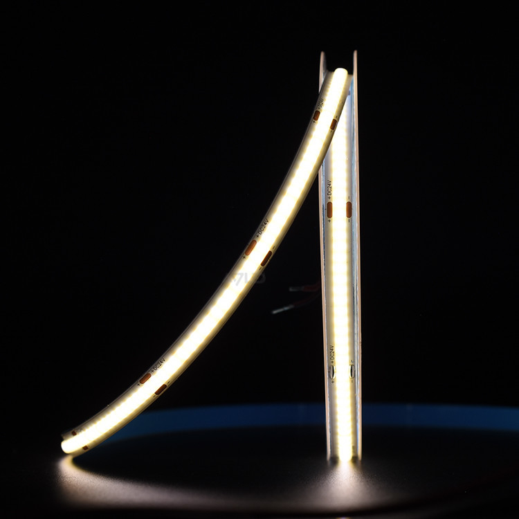 Υψηλό CRI90 Flex 320leds Reel To Reel COB LED Strip DC24V 21W/M COB Led Linear Strip Light