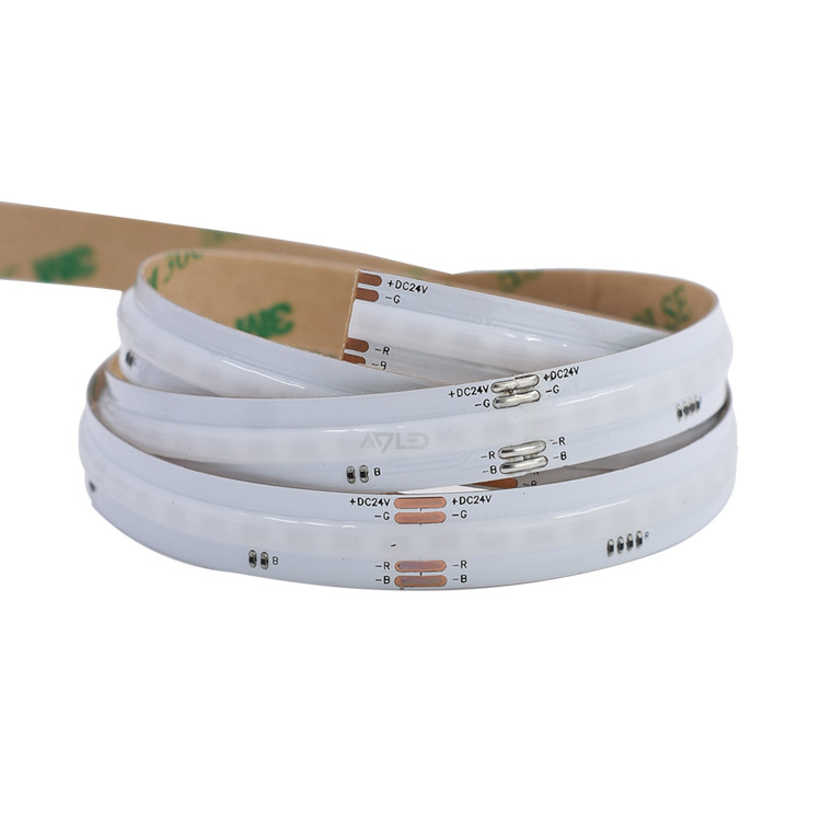 COB LED Strip Light 630leds RGB DC12V/24V IP20 Καθορισμένη φωτεινότητα &amp; αψεγάδιαστο Strip Light για γραμμικό φωτισμό