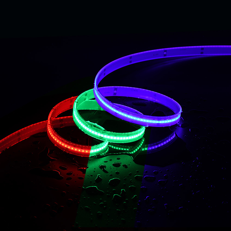IP20 Rgbw Rgb Cob Led Strip Light 12V 24V Pixel Ευέλικτη εκπομπή διευθύνσιμη Cob led strip